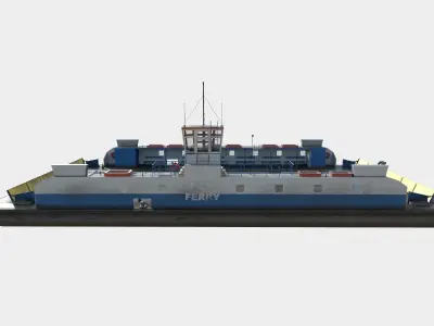 Ferry F-15 Low-poly 3D model