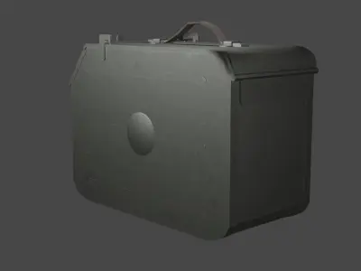Ammo box Free low-poly 3D model purchase
