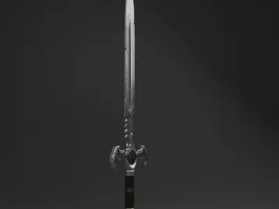 Game ready Sword low-poly Low-poly 3D model