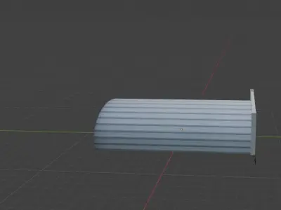 Aircraft Hanger V4 Low Poly with Animation Free low-poly 3D model