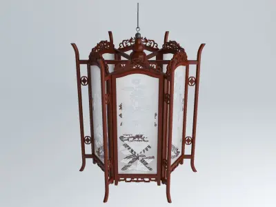 DAISY GLASS LANTERN 3D model