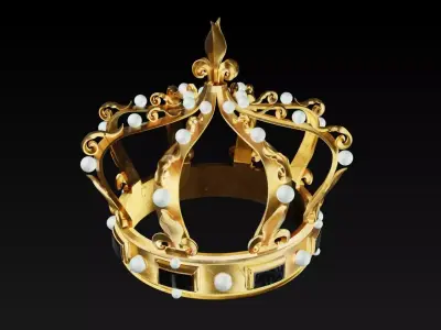 Couronne Louis XIII 3D model
