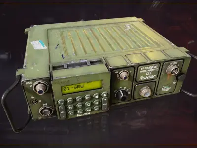 Military Radio RT169 Low-poly 3D model