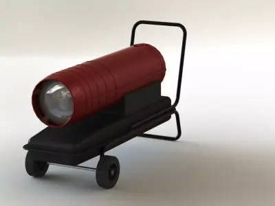 Space Heater  Free 3D model
