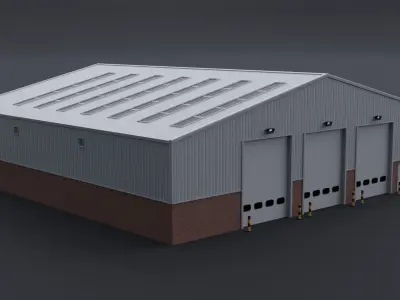 Warehouse 11 Free low-poly 3D model