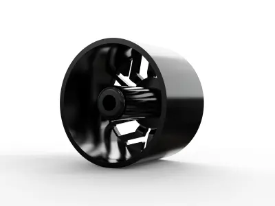 corleone front dedalo dually wheel 3D print model