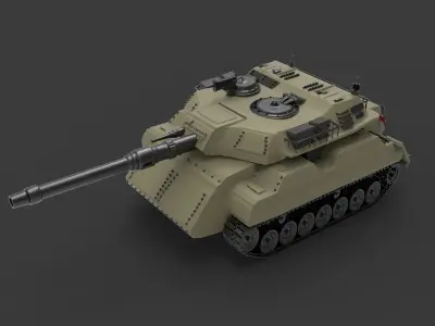 3d military tank 3D model