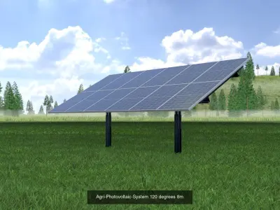Agricultural photovoltaic 120 degrees Package