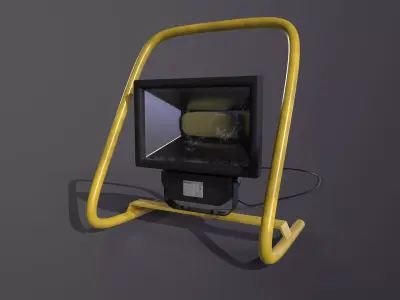 Construction spotlight 3D model purchase