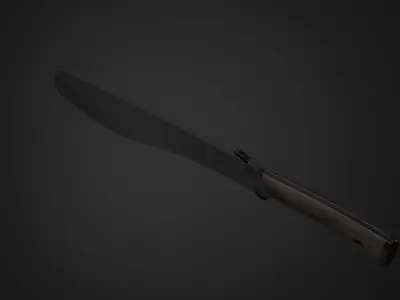 Machete v2 Low-poly 3D model