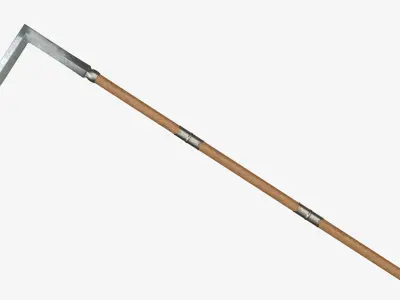 Japanese Spear Kagi Yari 4 colors 3D model