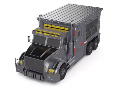 Cash Transport Vehicle 3D model shop
