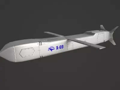 X-69 Cruise Missile Low-poly 3D model