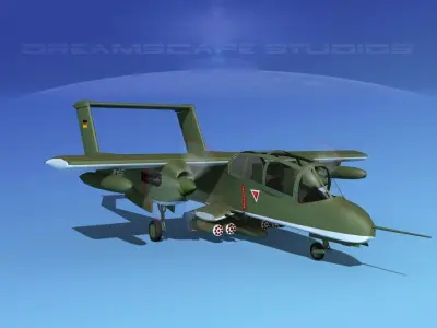 Rockwell OV-10 Bronco Germany 3D model