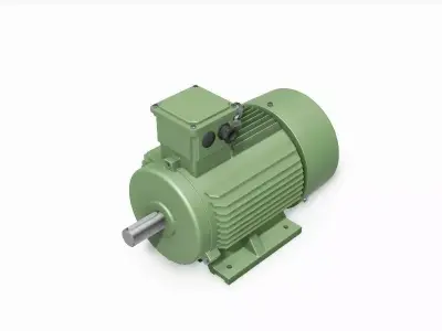 132M B3 Top IEC electric motor - 3D CAD model 3D model
