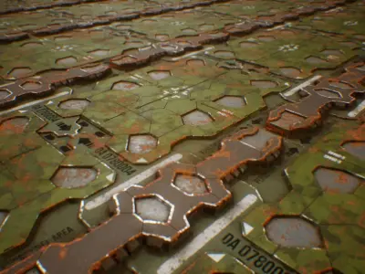 PBR Sci-Fi Industrial Texture 59 Low-poly 3D model