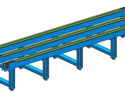 PALLET CONVEYOR 3D model purchase