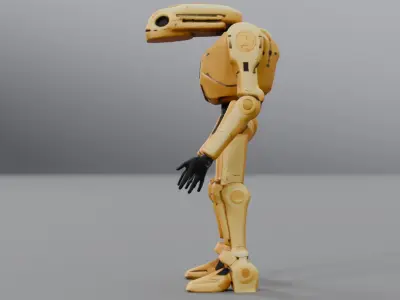 humanized robot 3D model