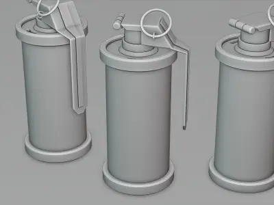 Smoke Grenade - Free 3DModel Free low-poly 3D model