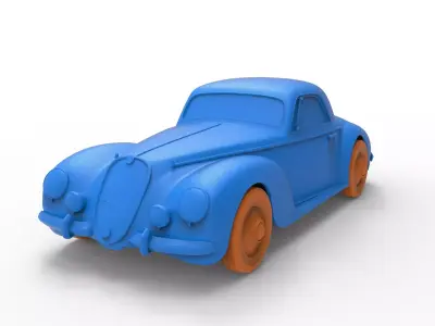 Alfa Romeo 1939 Classic Car 3D print model