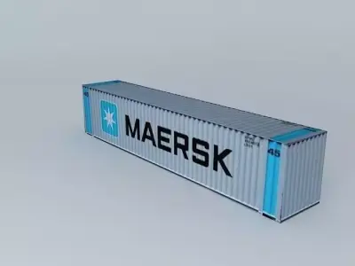 Maersk Container 45 Free 3D model