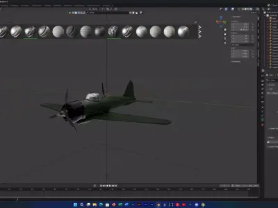A6M Zero fighter Free 3D model