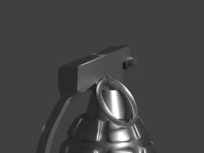 Low-Poly Handgrenade grenade Free low-poly 3D model