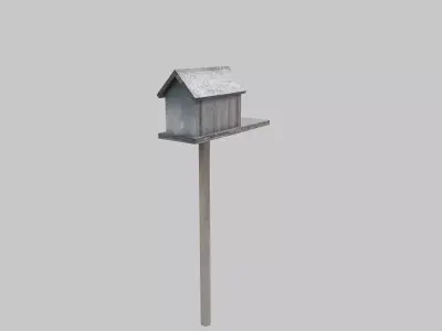 Bird House Low-poly 3D model purchase