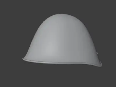 Soviet Army SSh-68 Steel Helmet 3D model