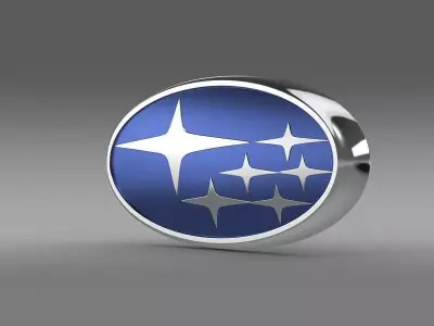 subaru logo 3D model by Sergey