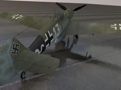 Messerschmitt Bf-109 G-14 3D model