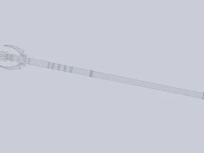 Dark spear Low-poly 3D model shop