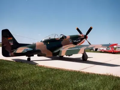 North American P-51 Mustang 3D model 3