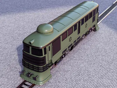 train israeli - israeli 3D model