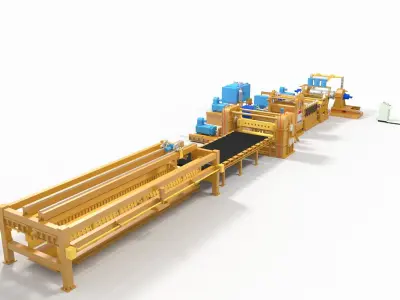 Plate Shears Guillotine 3D model