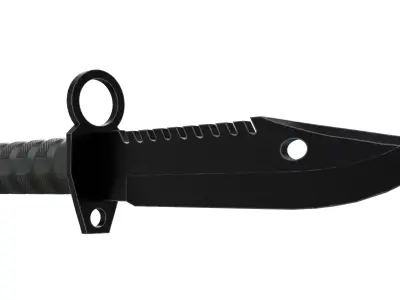 M9 Bayonet - Low Poly Game Ready Low-poly 3D model