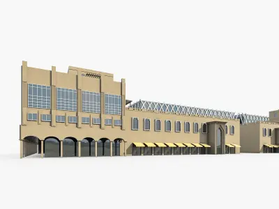 Office Buildings Collection 02  Low-poly 3D model