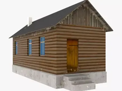 Old house low poly Free low-poly 3D model purchase