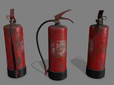 Fire Extinguisher Low-poly 3D model 36