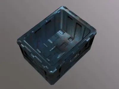 Crate Low-poly 3D model purchase
