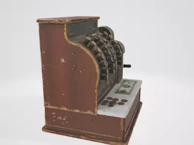 Vintage Cash Register 3D Model 3D model