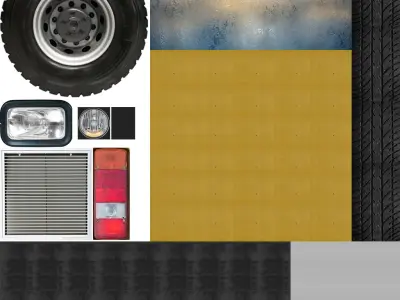 Bulldozer Low-poly 3D model purchase