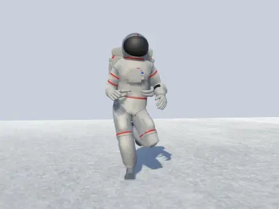 Astronaut Avatar Rigged Low-poly 3D model