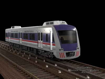 Puma v4 Double Deck EMU Train 3D 3D model