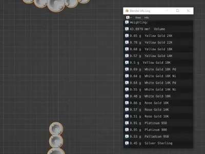 Dangling necklace center part 2 3D print model