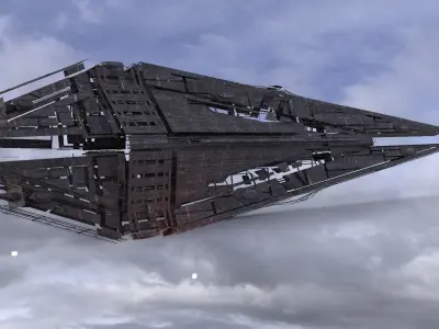 Dreadnaught Ship Wreck 8 3D model