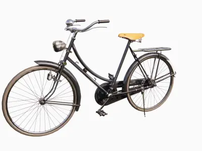 bycicle old bike retro 3D model
