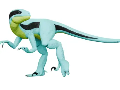 Velociraptor File Folder Free 3D model