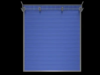 Roll up door 1  Low-poly 3D model