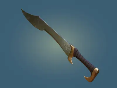 Eagle Sword Low-poly 3D model